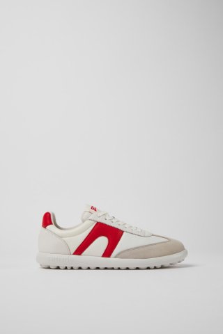 Neu Eingetroffen Camper Pelotas XLite - Weiß-roter Damensneaker aus Leder und Textil