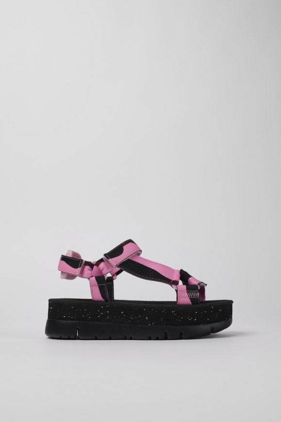 Neu Eingetroffen Camper Twins - Mehrfarbige Damensandalen aus Textil Neu Eingetroffen Camper Twins - Mehrfarbige Damensandalen aus Textil