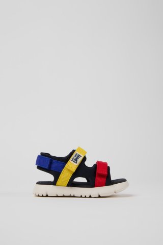 Neu Eingetroffen Camper Bobo Choses x Camper - Mehrfarbige Kindersandalen aus Textil.