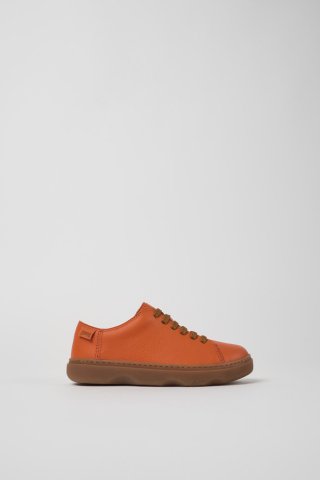 Neu Eingetroffen Camper Kiddo - Orange Kinderschuhe aus Leder