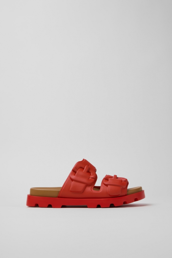 Neu Eingetroffen Camper Brutus Sandal - Rote EVA-Sandalen für Damen. Neu Eingetroffen Camper Brutus Sandal - Rote EVA-Sandalen für Damen.