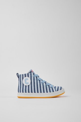 Neu Eingetroffen Camper Runner - Blau-weißer Kindersneaker aus Textil