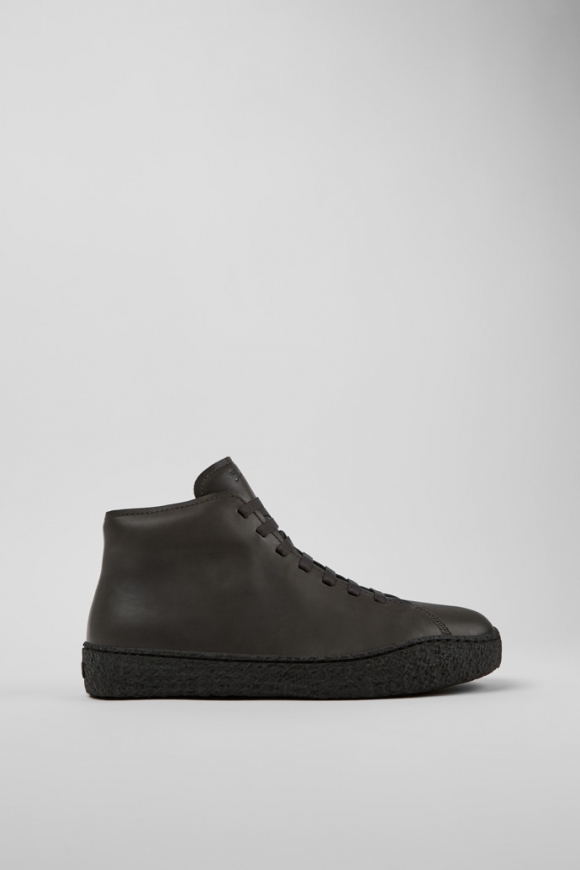 Neu Eingetroffen Camper Peu Terreno - Grauer Desert-Boot aus Leder für Herren Neu Eingetroffen Camper Peu Terreno - Grauer Desert-Boot aus Leder für Herren