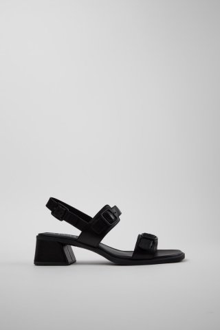 Neu Eingetroffen Camper Kora Sandal - Schwarze Ledersandale für Damen.