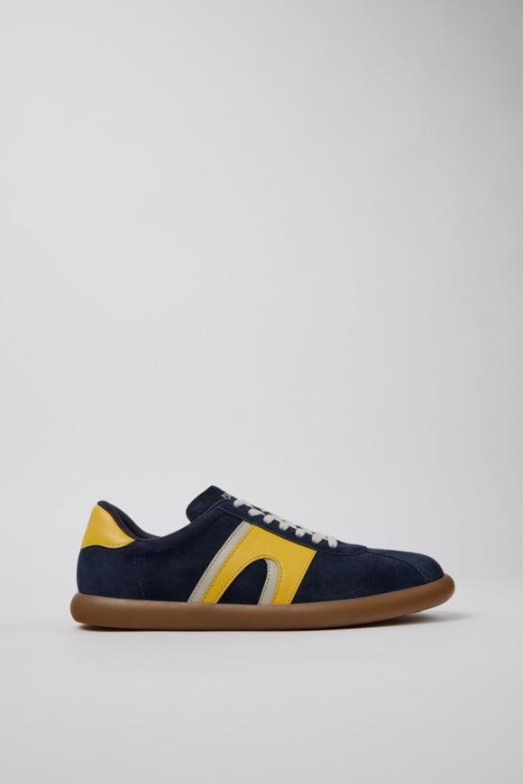 Neu Eingetroffen Camper Pelotas Soller - Mehrfarbiger Herrensneaker aus Leder und Nubukleder. Neu Eingetroffen Camper Pelotas Soller - Mehrfarbiger Herrensneaker aus Leder und Nubukleder.