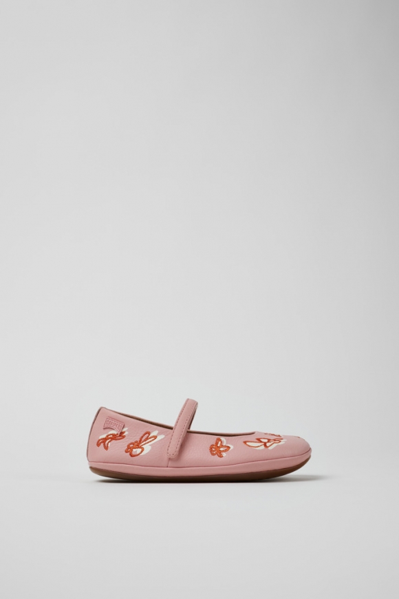 Neu Eingetroffen Camper Twins - Mehrfarbige Lederballerina für Kinder. Neu Eingetroffen Camper Twins - Mehrfarbige Lederballerina für Kinder.
