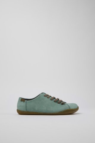 Neu Eingetroffen Camper Peu - Grüner Damenschuh aus Nubukleder.