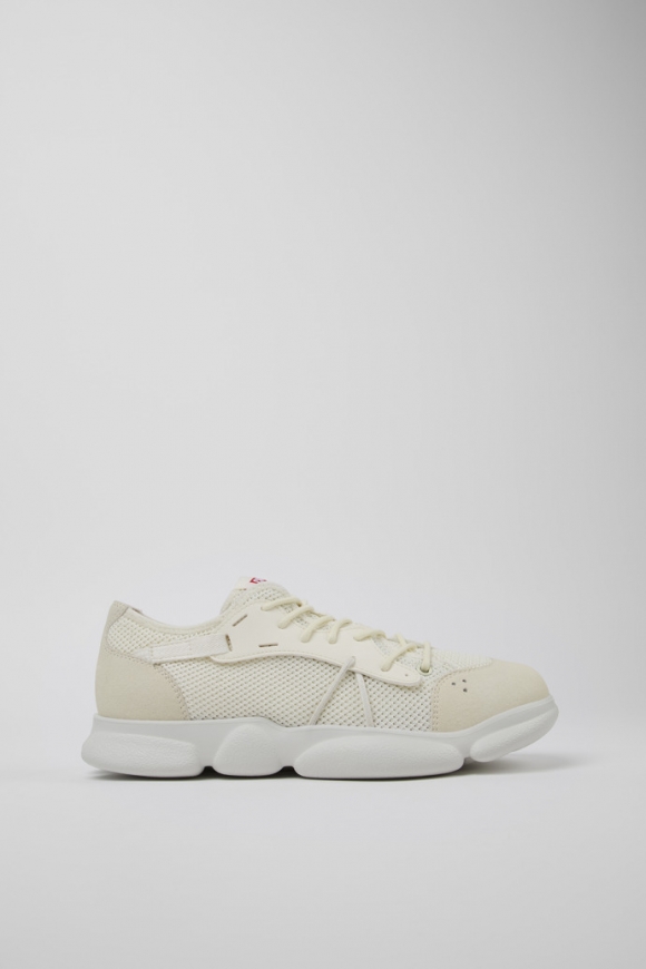 Neu Eingetroffen Camper Karst Sorona® - Weißer Herrensneaker aus Textil Neu Eingetroffen Camper Karst Sorona® - Weißer Herrensneaker aus Textil