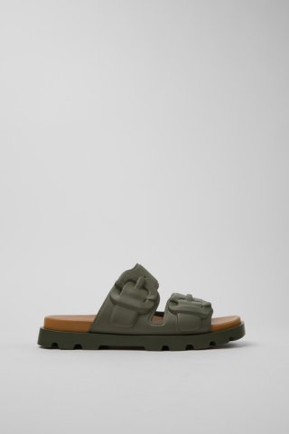 Neu Eingetroffen Camper Brutus Sandal - Grüne Herrensandalen aus Synthetik.