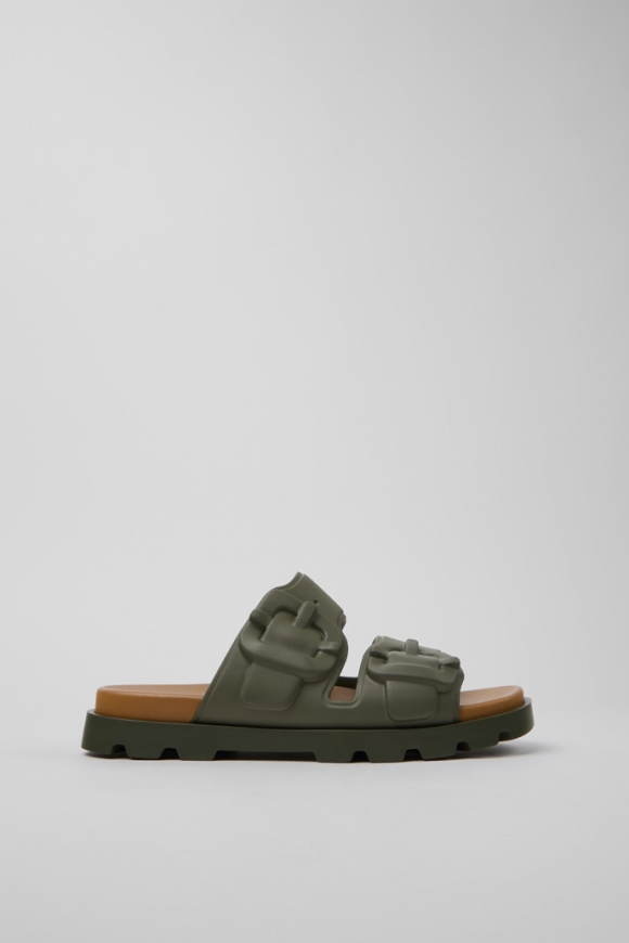 Neu Eingetroffen Camper Brutus Sandal - Grüne Herrensandalen aus Synthetik. Neu Eingetroffen Camper Brutus Sandal - Grüne Herrensandalen aus Synthetik.