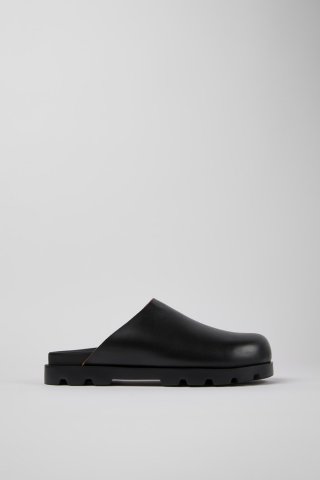Neu Eingetroffen Camper Brutus Sandal - Schwarze Ledersandale für Herren.