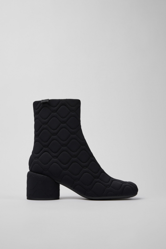 Neu Eingetroffen Camper Niki - Schwarzer Damenstiefel aus Textil