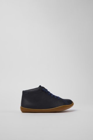 Neu Eingetroffen Camper Peu - Blaue Lederstiefeletten für Kinder.