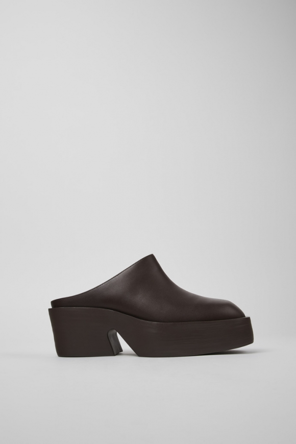 Neu Eingetroffen Camper Billie - Braune Lederclogs für Damen Neu Eingetroffen Camper Billie - Braune Lederclogs für Damen