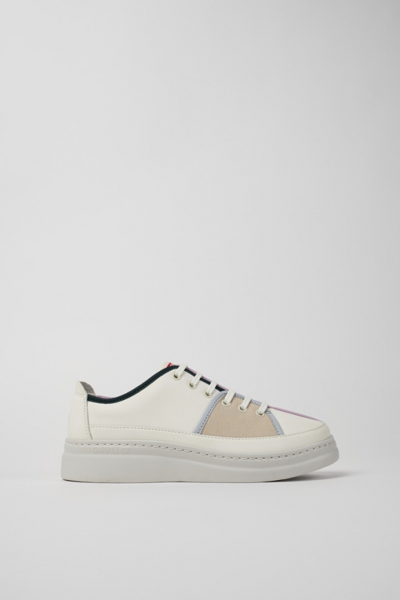 Neu Eingetroffen Camper Twins - Mehrfarbiger Damensneaker aus Leder und Nubukleder Neu Eingetroffen Camper Twins - Mehrfarbiger Damensneaker aus Leder und Nubukleder