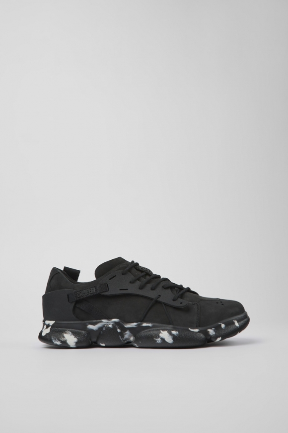 Neu Eingetroffen Camper Karst - Schwarzer Herrensneaker aus Nubukleder/Textil Neu Eingetroffen Camper Karst - Schwarzer Herrensneaker aus Nubukleder/Textil