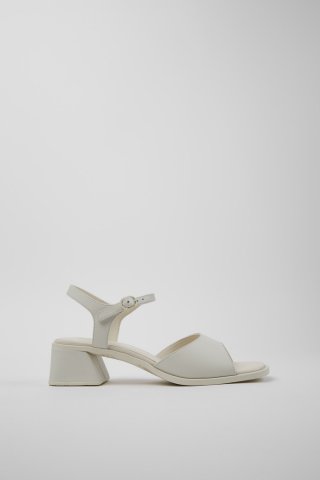 Neu Eingetroffen Camper Kora Sandal - Weiße Ledersandalen für Damen.