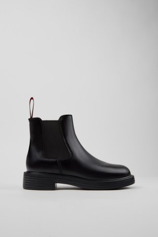 Neu Eingetroffen Camper Dean - Schwarze Lederstiefeletten für Damen.