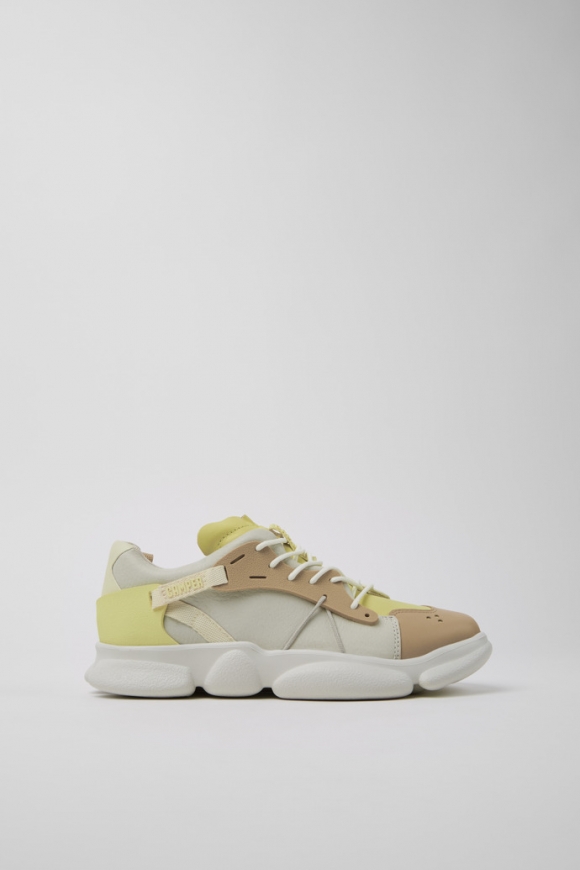 Neu Eingetroffen Camper Twins - Mehrfarbiger Damensneaker aus Leder und Textil. Neu Eingetroffen Camper Twins - Mehrfarbiger Damensneaker aus Leder und Textil.