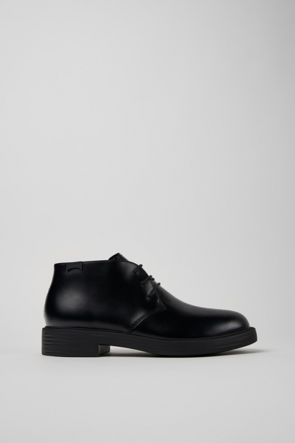 Neu Eingetroffen Camper Dean - Schwarze Herrenstiefelette aus Leder.
