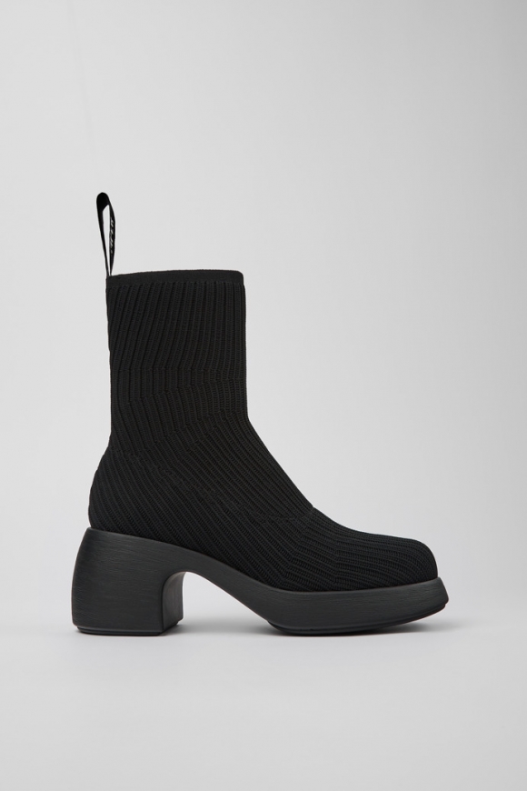 Neu Eingetroffen Camper Thelma - Schwarze Damenstiefel aus Textil