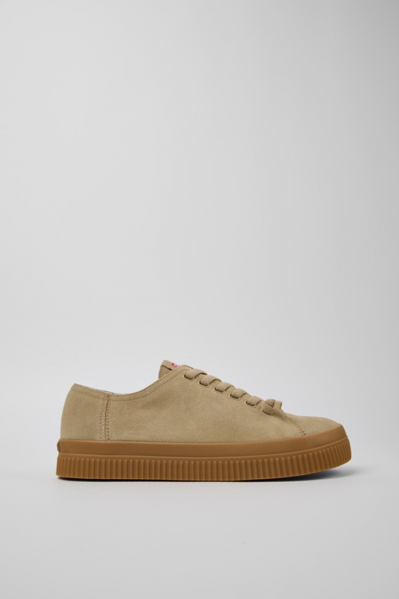 Neu Eingetroffen Camper Peu Roda - Beige Herrensneaker aus Nubukleder. Neu Eingetroffen Camper Peu Roda - Beige Herrensneaker aus Nubukleder.