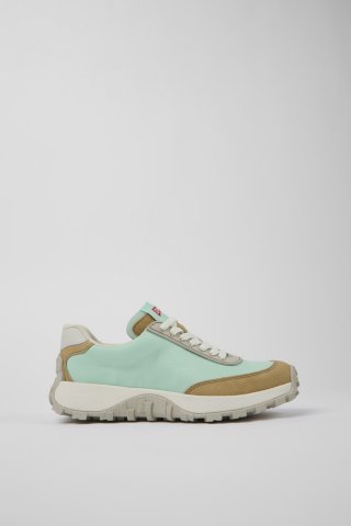 Neu Eingetroffen Camper Drift Trail VIBRAM - Blauer Damensneaker aus Textil/Nubukleder
