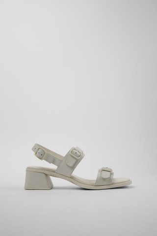 Neu Eingetroffen Camper Kora Sandal - Weißer Ledersandal für Damen.