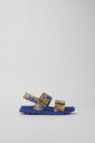 Neu Eingetroffen Camper Brutus Sandal - Mehrfarbige Ledersandalen mit Doppelriemen Neu Eingetroffen Camper Brutus Sandal - Mehrfarbige Ledersandalen mit Doppelriemen