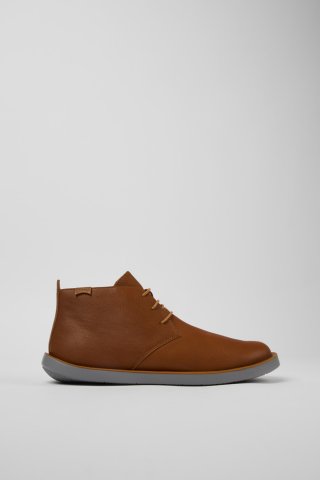 Neu Eingetroffen Camper Wagon - Braune Lederstiefelette für Herren.