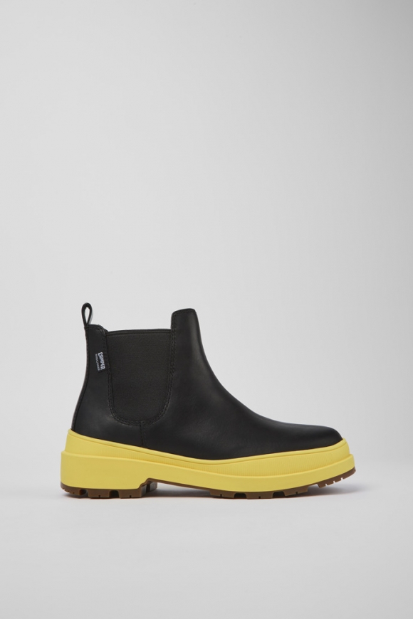 Neu Eingetroffen Camper Brutus Trek HYDROSHIELD® MICHELIN - Schwarze Damenstiefelette aus Leder