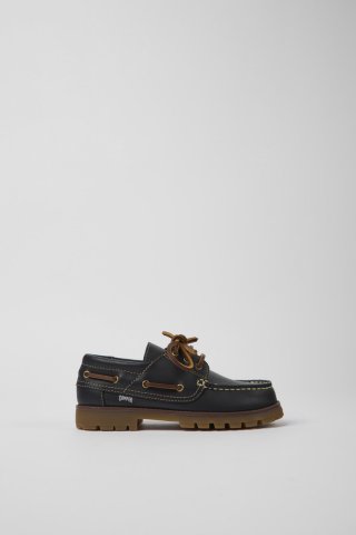 Neu Eingetroffen Camper Compas - Blauer Kinderschuh aus Leder im Marinelook.