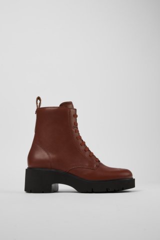 Neu Eingetroffen Camper Milah - Roter Schnürstiefel für Damen