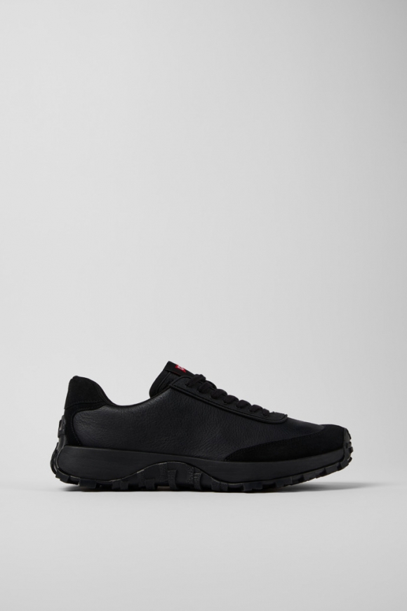 Neu Eingetroffen Camper Drift Trail - Schwarzer Herrensneaker aus Leder und Nubukleder.