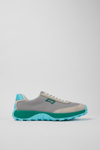 Neu Eingetroffen Camper Drift Trail VIBRAM - Mehrfarbiger Herrensneaker aus Recycling-PET und Nubukleder.