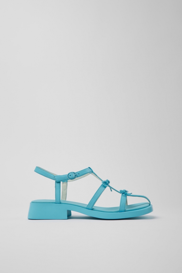 Neu Eingetroffen Camper Dana - Blaue Ledersandale für Damen. Neu Eingetroffen Camper Dana - Blaue Ledersandale für Damen.