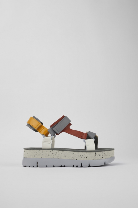 Neu Eingetroffen Camper Oruga Up - Mehrfarbige Ledersandalen für Damen Neu Eingetroffen Camper Oruga Up - Mehrfarbige Ledersandalen für Damen