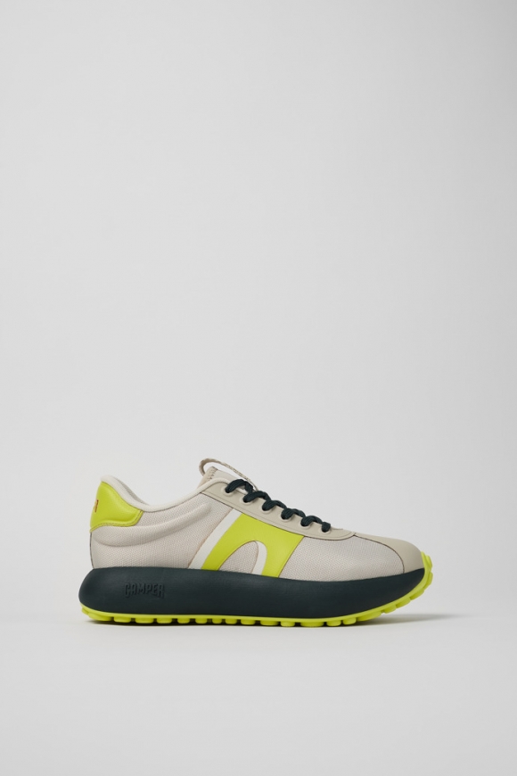 Neu Eingetroffen Camper Pelotas Athens - Grau-gelber Damensneaker aus Textil Neu Eingetroffen Camper Pelotas Athens - Grau-gelber Damensneaker aus Textil