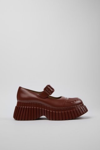 Neu Eingetroffen Camper BCN - Roter Damenschuh aus Leder.