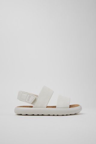 Neu Eingetroffen Camper Pelotas Flota - Weiße Ledersandalen für Damen. Neu Eingetroffen Camper Pelotas Flota - Weiße Ledersandalen für Damen.