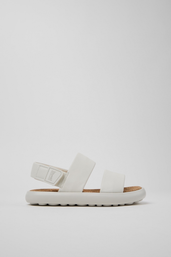 Neu Eingetroffen Camper Pelotas Flota - Weiße Ledersandalen für Damen. Neu Eingetroffen Camper Pelotas Flota - Weiße Ledersandalen für Damen.