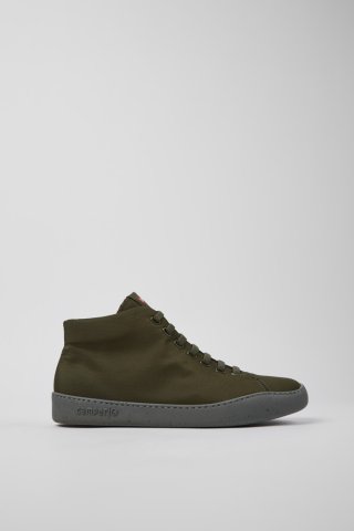 Neu Eingetroffen Camper Peu Touring - Grüner High-Top-Sneaker aus Textil für Herren.