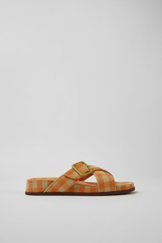 Neu Eingetroffen Camper Atonik - Damensandale in Orange und Beige