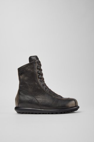 Neu Eingetroffen Camper Pelotas - Graue Stiefeletten aus pflanzlich gegerbtem Leder für Damen. Neu Eingetroffen Camper Pelotas - Graue Stiefeletten aus pflanzlich gegerbtem Leder für Damen.