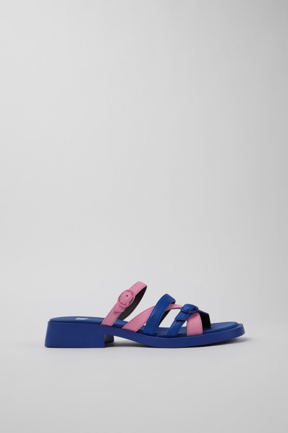 Neu Eingetroffen Camper Twins - Mehrfarbige offene Ledersandalen für Damen