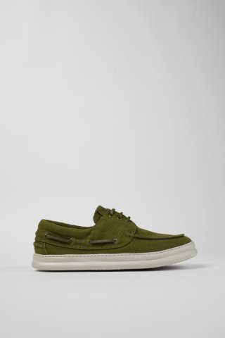 Neu Eingetroffen Camper Runner - Grüner Bootsschuh aus Textil für Herren