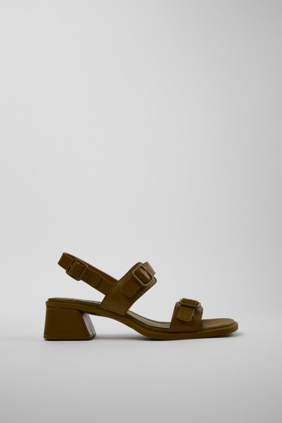 Neu Eingetroffen Camper Kora Sandal - Grüne Ledersandalen für Damen. Neu Eingetroffen Camper Kora Sandal - Grüne Ledersandalen für Damen.