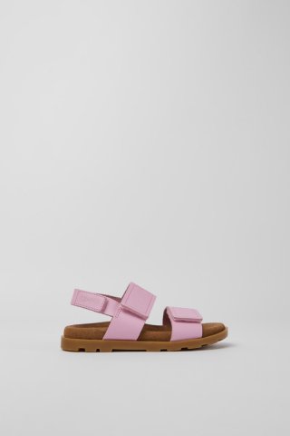 Neu Eingetroffen Camper Brutus Sandal - Rosa Mädchensandale aus Leder