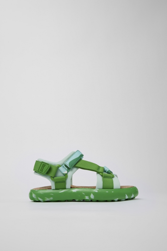 Neu Eingetroffen Camper Pelotas Flota - Mehrfarbige Damensandalen aus Textil