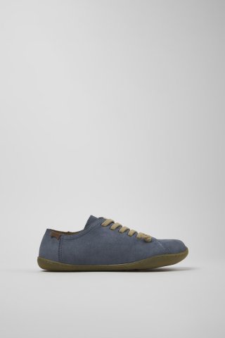 Neu Eingetroffen Camper Peu - Blauer Damenschuh aus Nubukleder Neu Eingetroffen Camper Peu - Blauer Damenschuh aus Nubukleder